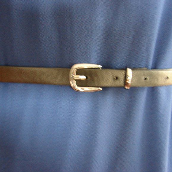 Cobalt Blue Classic Dress w/ Belt - L- Love 21 NWT - Picture 13 of 16